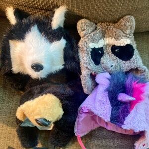 Rocking Horse stuffy faux fur winter hats for kids USA made